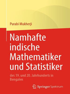 cover image of Namhafte indische Mathematiker und Statistiker